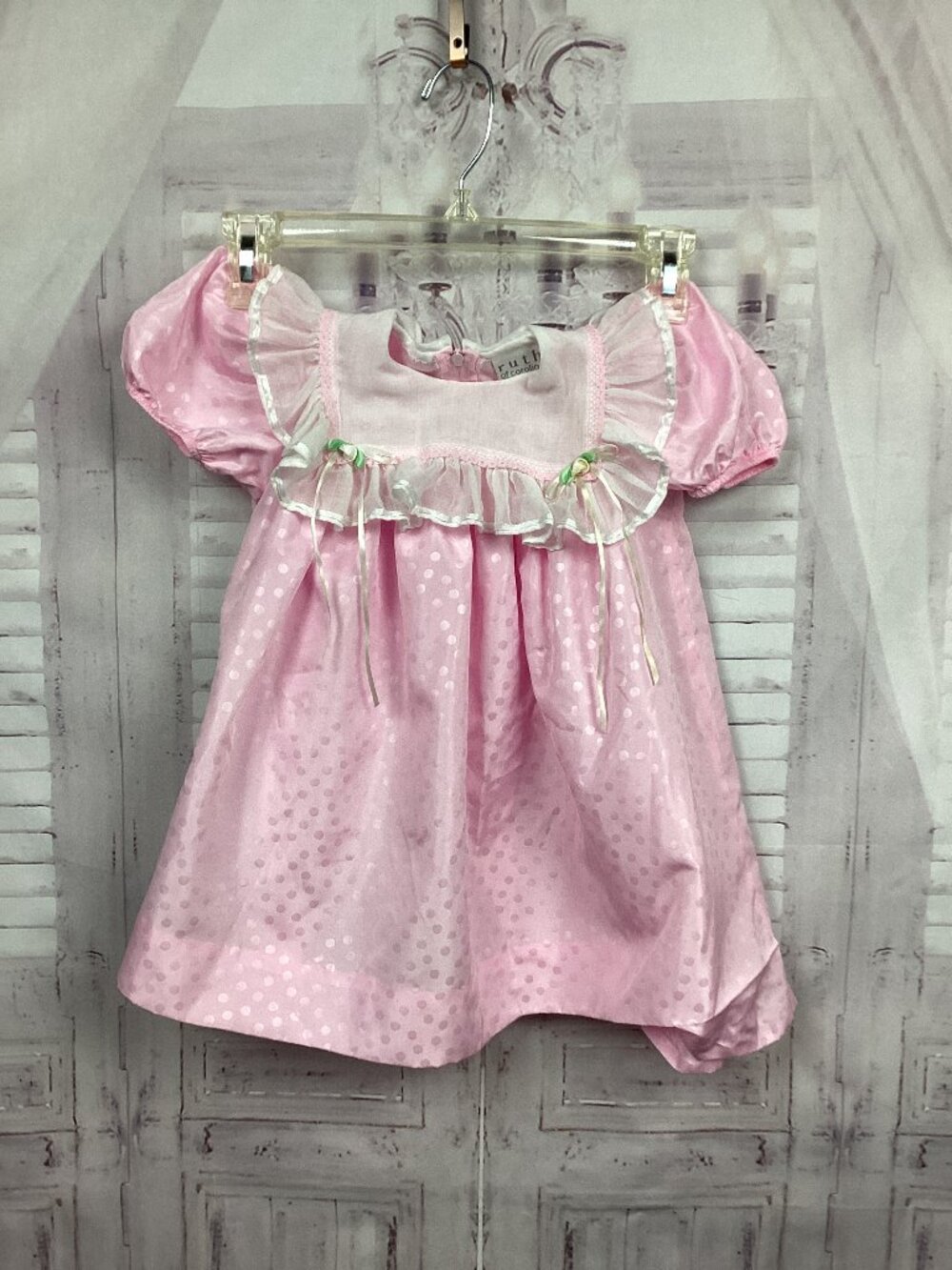 Vintage ruth of Carolina Pink Ruffle Dress 3T